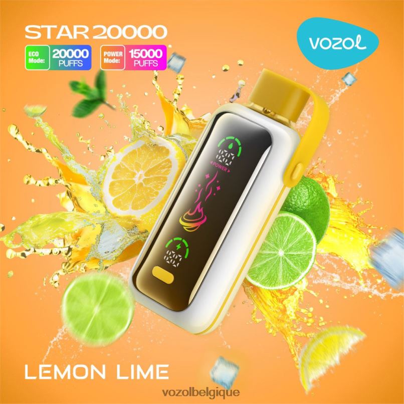 Vozol Belgique - VOZOL STAR 20000 citron vert 6D6DJ11