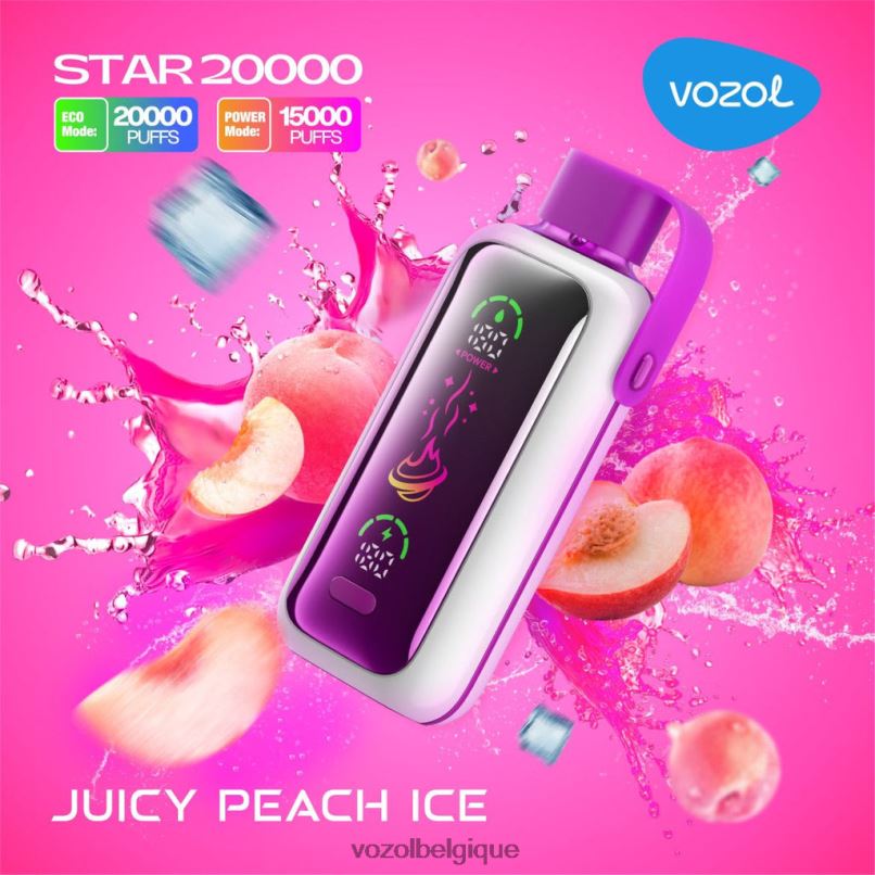 Vozol Review - VOZOL STAR 20000 glace à la pêche juteuse 6D6DJ10