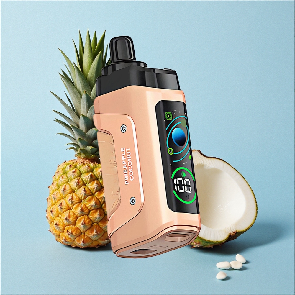 Razz Bar 45000 Bouffées Ananas Noix de Coco wholesale Belgique Rechargeable Type-C 20 mg/ml