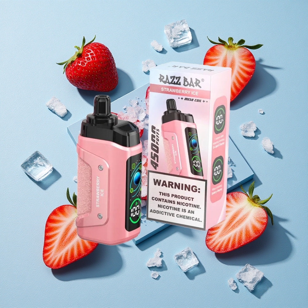 Razz Bar 45000 Bouffées Fraise Glacée Vape Jetable 1.0 Ohm Mesh Coil wholesale Belgique