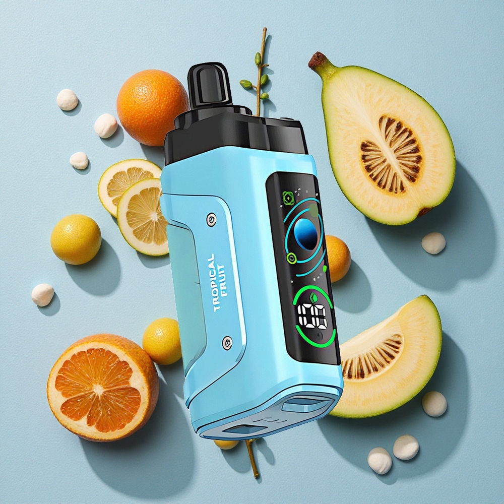 Razz Bar 45000 Bouffées Vape Jetable Fruits Tropicaux et Baies wholesale Belgique 650 Mah Rechargeable Type-C