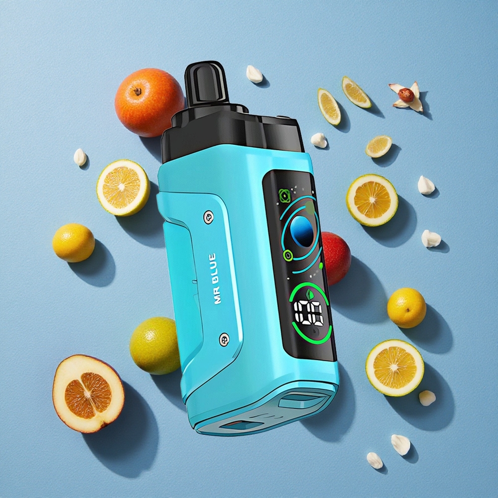 Razz Bar 45000 Bouffées Vape Jetable Mr Bleu Rechargeable Type-C wholesale Belgique