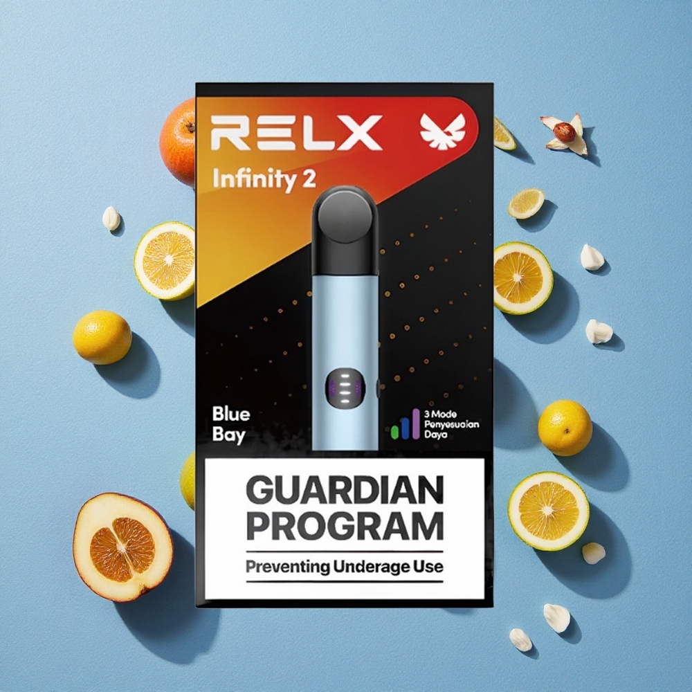 RELX Infinity 2 600-650 bouffées Bleu wholesale Belgique Finition métallique élégante