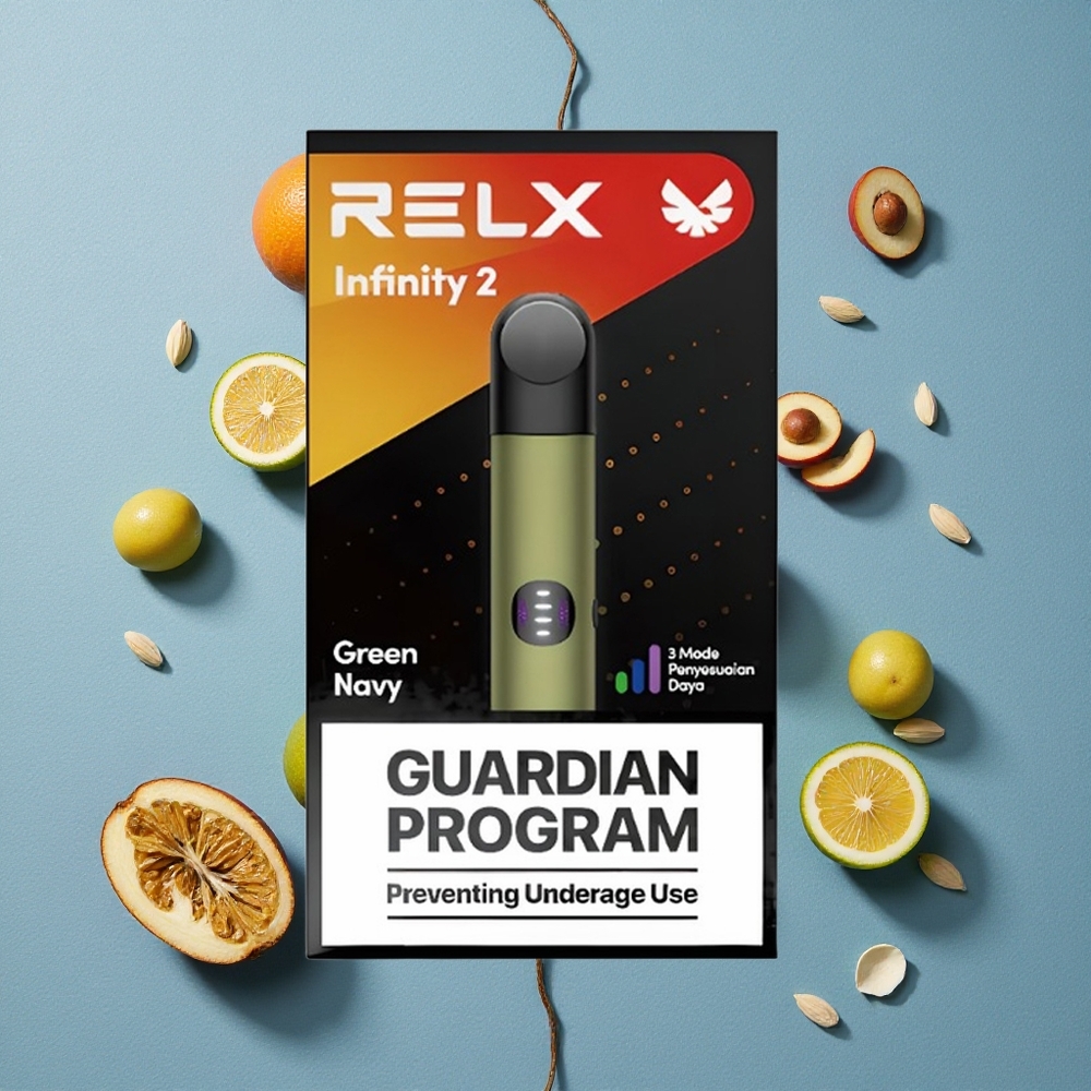 RELX Infinity 2 600-650 bouffées Vertmarine wholesale Belgique Finition métallique élégante