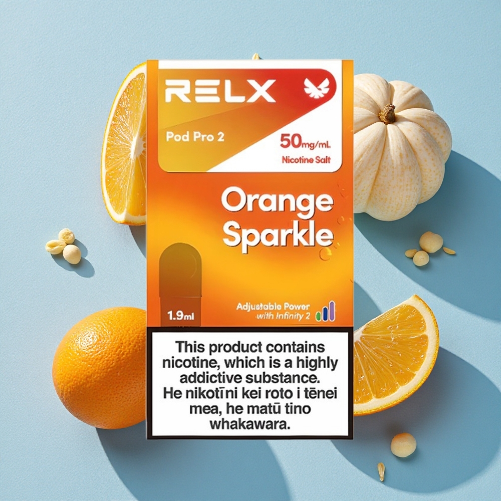 RELX Pod Pro 2 600 Bouffées Orange Étincelle wholesale Belgique 1.9ml 5% Nicotine