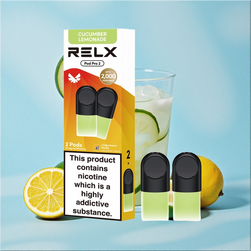 RELX Pod Pro 2 600 bouffées Boisson-Concombre Citronnade wholesale Belgique 1,9ml