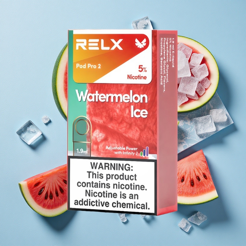 RELX Pod Pro 2 600 bouffées Pastèque Glacée wholesale Belgique 5% nicotine 1.9ml