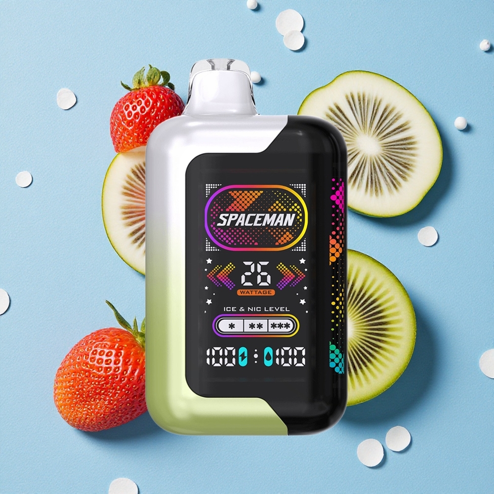 SMOK SPACEMAN SP40000 Vape Jetable Fraise Kiwi 40000 Bouffées écran LED 2,28" wholesale Belgique