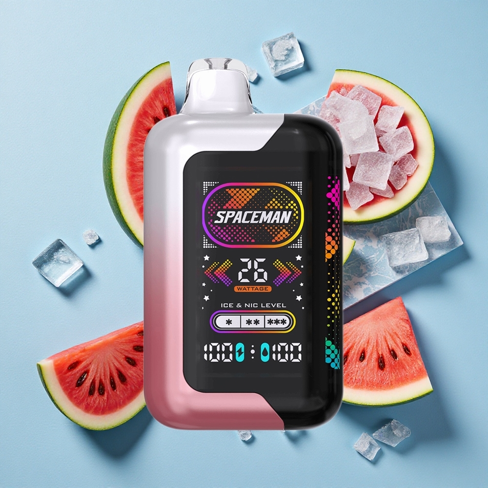 SMOK SPACEMAN SP40000 Vape Jetable Pastèque Glacée 40000 Bouffées wholesale Belgique Ecran LED 2,28"